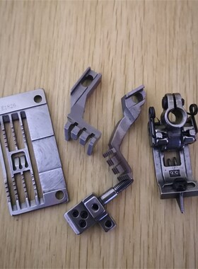 银箭F007三针五线绷缝机平坎门板针位 E1826针S板牙齿压脚针头组