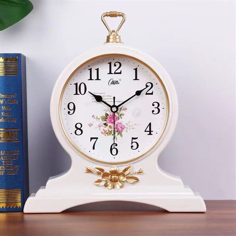 康巴丝钟表座钟客厅欧式中式摆件台式复古创意O台钟石英钟桌面时,家居饰品,台钟/闹钟,淘宝优惠券,粉丝福利购,淘宝优惠卷