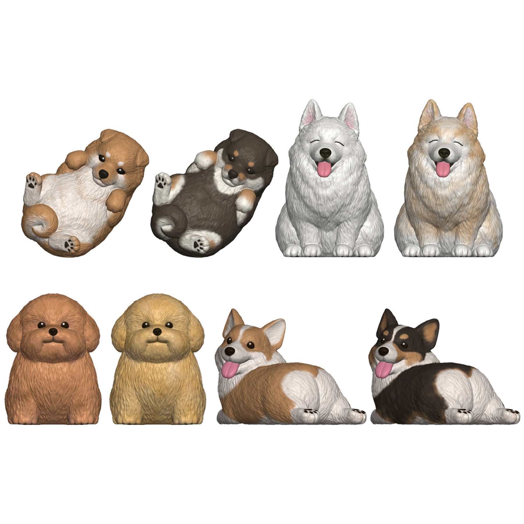 【入魂】预售扭蛋  盒蛋 MOCCHIRIKORORIN 圆滚滚小狗柯基柴犬
