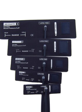 兼容监护仪血压袖带新生儿无囊重复性单管TPU1-5号可选 小儿专用