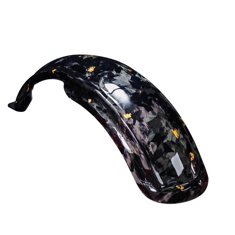 电摩电动车挡泥瓦小牛U+/UB改装锻G造金箔碳纤维通用大片后挡泥板