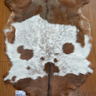 整张山羊皮115 皮毛一体 手工皮包钱包DIOY皮料客厅书房玄关地