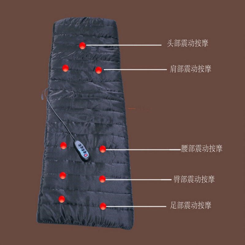 热销massagemat电动加热x按摩多功能床垫震动按摩床垫理疗床按摩