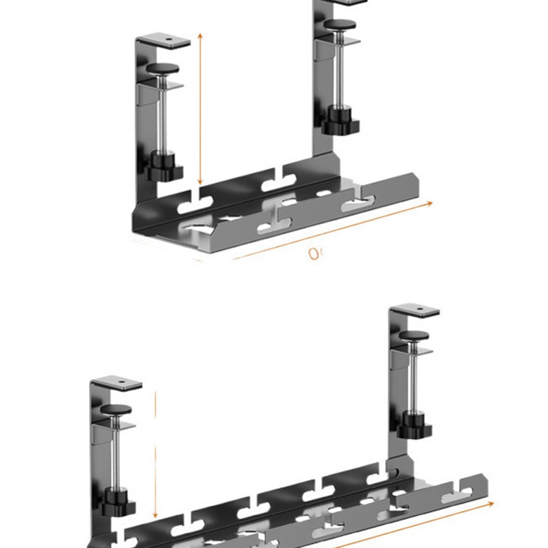 桌下理线架免打孔理线器桌底数据线插F座路由器收纳神器电源线槽