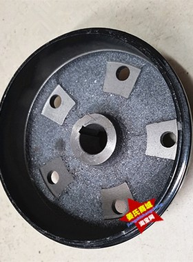 摩托三轮车180高台5孔刹车锅原厂加厚悬浮半O轴轮毂钢盆盘加厚配
