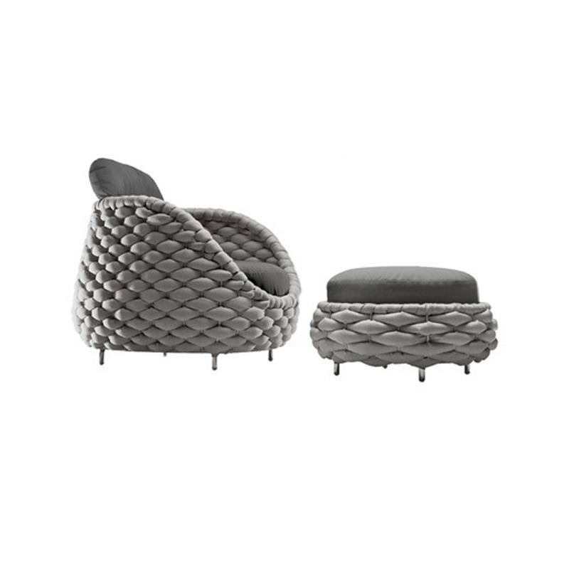 户外沙发院室f外休庭闲酒店软具装藤家具编别墅区防水创意家藤MY8