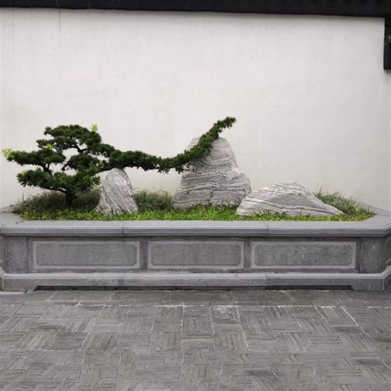 石材工厂泰山石切片石山水园林绿化景观石雪R浪石庭院造景石材