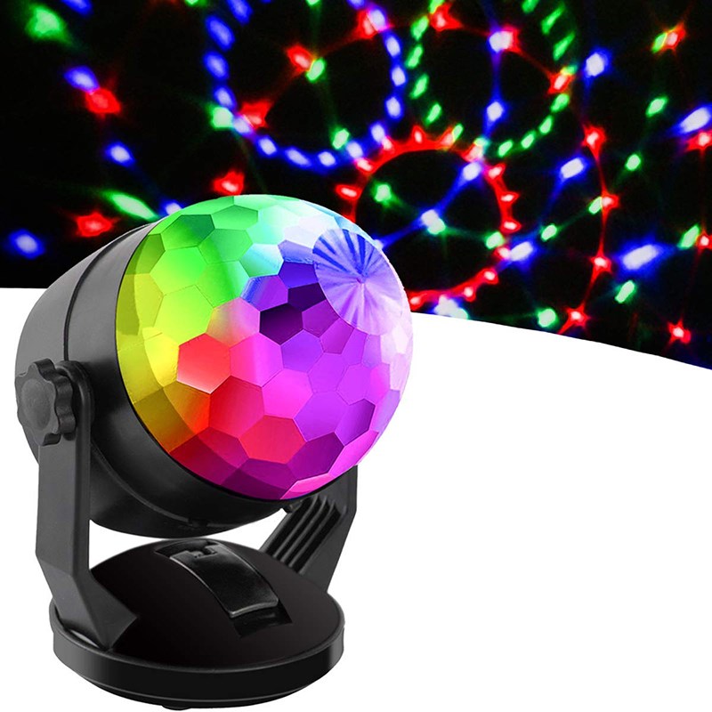 Stage magic ball stage colorful DUSB portable RGB voice cont