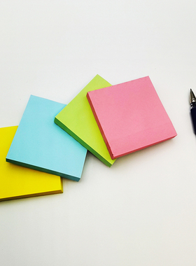 欧标便签贴告示贴留言条电脑贴纸条便利贴学生便签纸标签本索引贴学习纸条小本子A1151/5色12*45mm*20张*5PCS