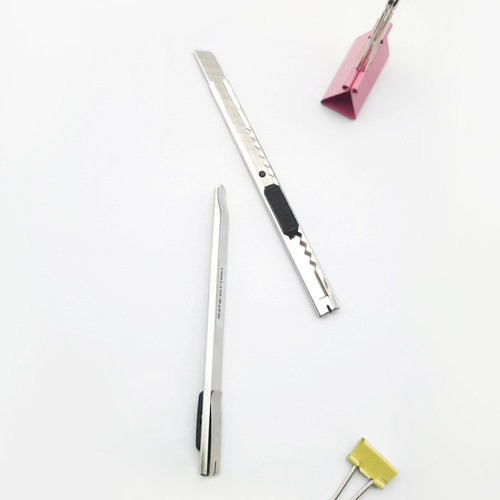 欧标（MATE-IST） 自锁美工刀 9mm/18mm手工美术壁纸裁纸刀 9mm B2445  金属壳美工刀欧菲斯旗舰店