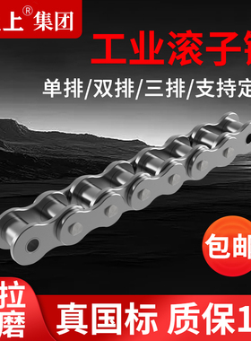 上上工业传动链条单双排08B10A12A16A20A24A2832国标加厚厂家定制