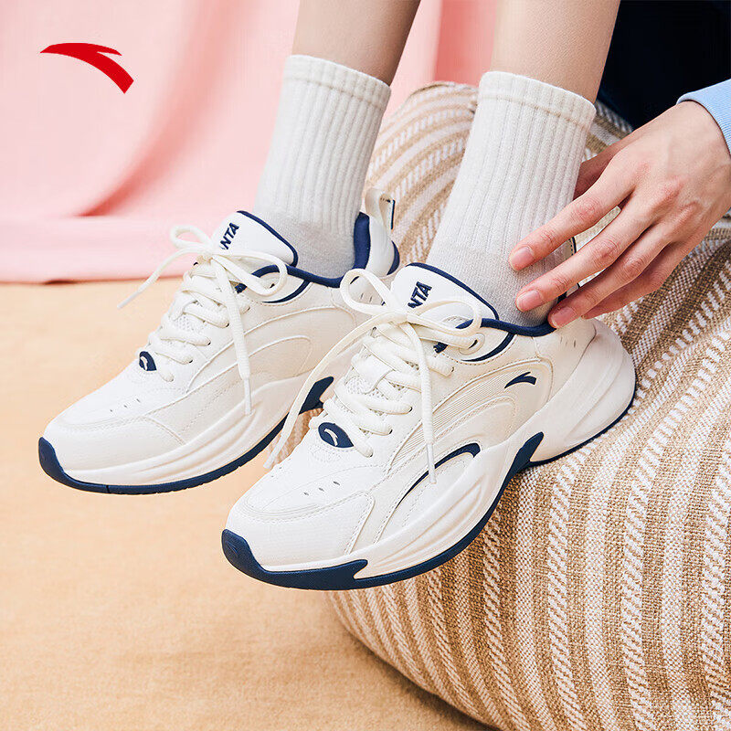 【关晓彤同款】安踏ace丨老爹鞋女2024夏季低帮鞋复古运动鞋
