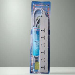 wonpro稳不落工业家用电过载保护杂讯干扰六6位万用排插WES4-D116