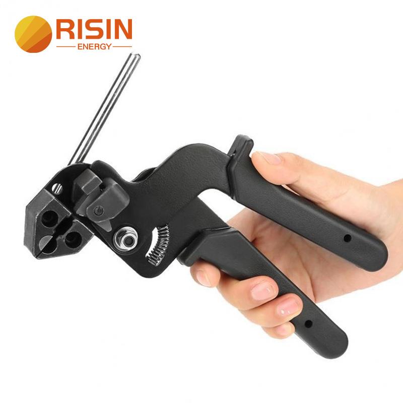 Risin不锈钢扎带切割器工具手动扎带紧固工具扎带张紧钳