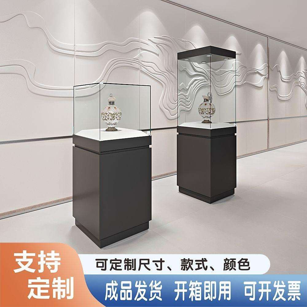 玻璃柜珠宝玉器烤漆柜台产品样品纪念博物馆文物陈列柜展示柜d制