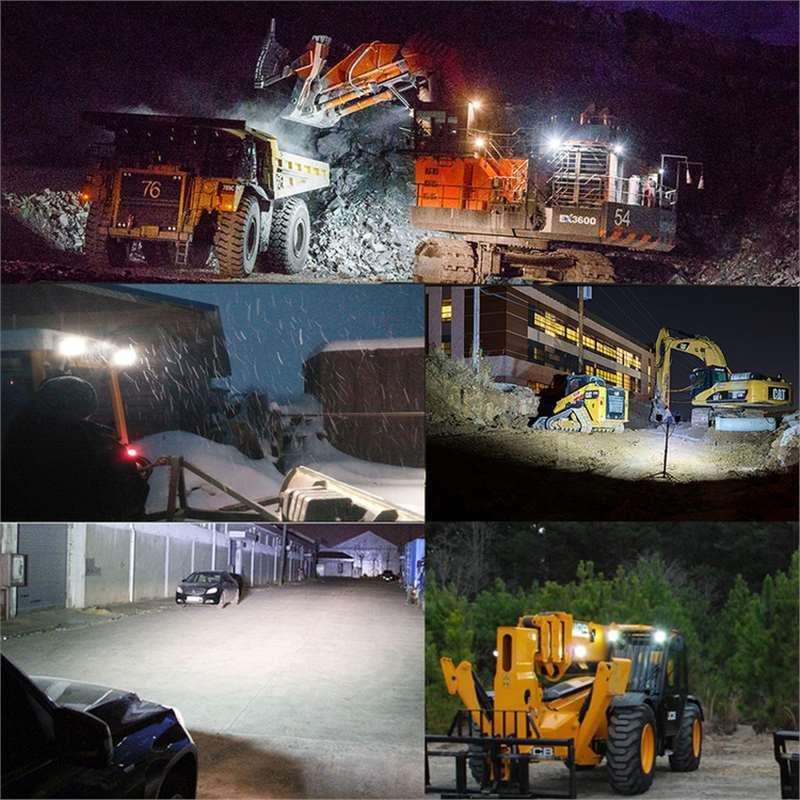 9珠36W超亮户外防水LED工作灯船用灯工程车照明灯越野车灯泡