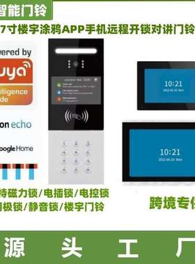 Tuya App Wireless Apartment Video Intercom 楼宇可视对讲门铃