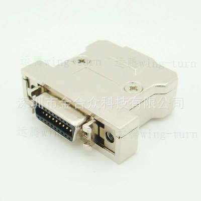 运腾 MC20FL-A SCSI 连接器 铁壳式 HPCN20芯焊线母头 一体式插头