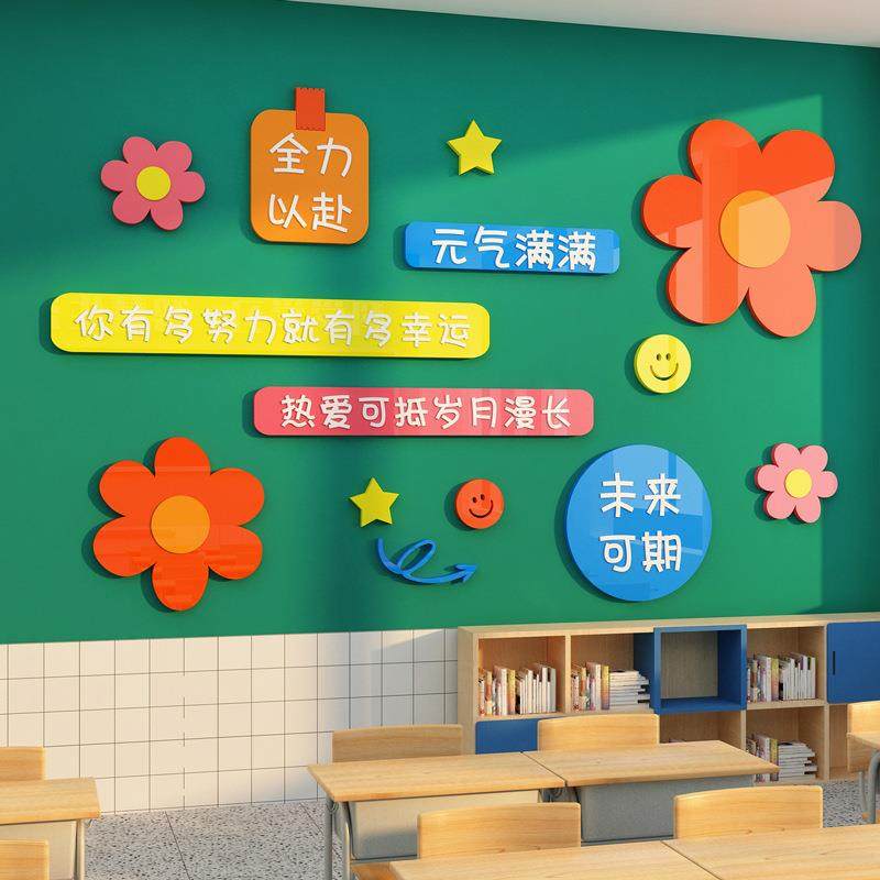 开学仪式感教室氛围布置装饰初三品托管班级文化黑板报墙面贴,纺织面料/辅料/配套,纺织机械配件,淘宝优惠券,粉丝福利购,淘宝优惠卷