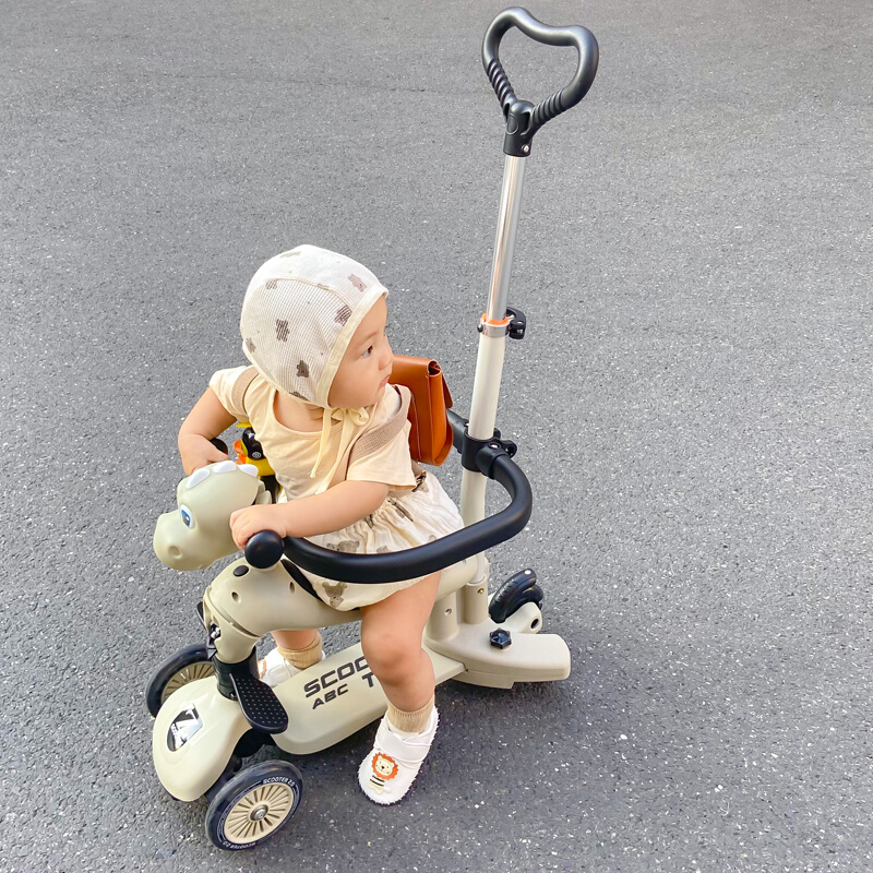 新款scooter滑板车儿童三合一宝宝溜溜车婴儿滑滑车推车滑板车1一 玩具/童车/益智/积木/模型 滑板车 原图主图
