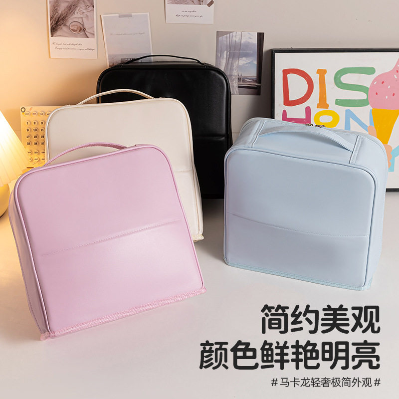 立式化妆包化妆品收纳包大开口立式大容量化妆包旅行外出收纳包F