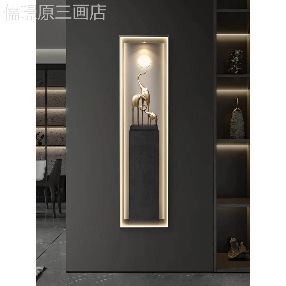抽象轻奢大气入户玄关装饰现代简现代装饰画