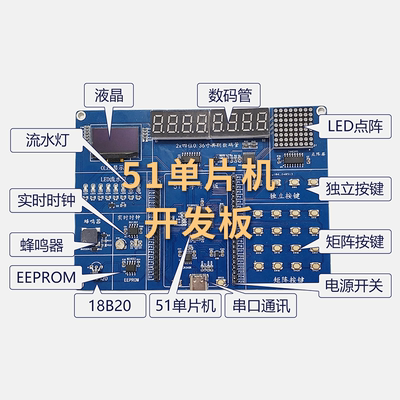适合初学者51单片机开发板尚硅谷