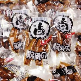 (买多少送多少)钱家香双凤爪五香老卤鸡爪香辣烧烤卤味散称鸡脚