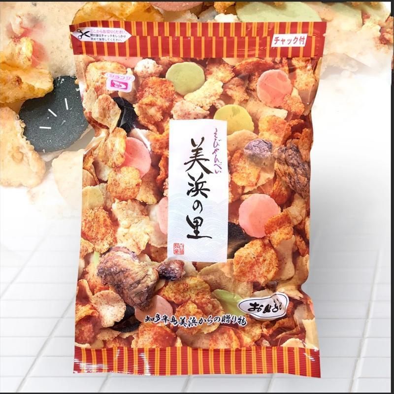 日本白藤鱼白藤制品美浜の里海鲜虾片仙贝鱿鱼干海苔味芥末零食