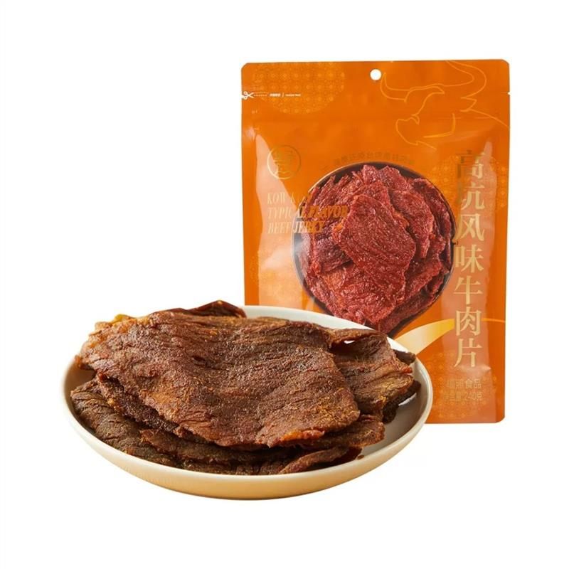 盒马 高坑风味牛肉片240G零食小吃解馋牛肉块牛肉干开袋即食