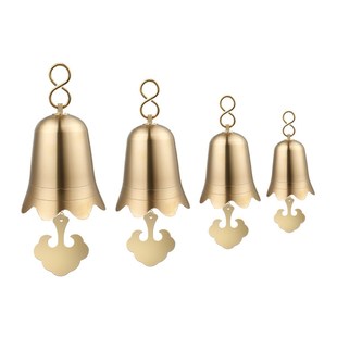 新挂饰风铃室外彷古大铃铛件x寺庙佛塔屋簷铜铜大号铜钟户外寺院