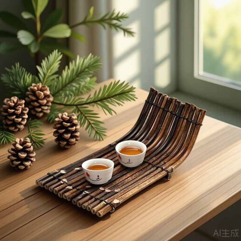紫竹竹编茶台干泡台船型竹排刺身茶道/零配