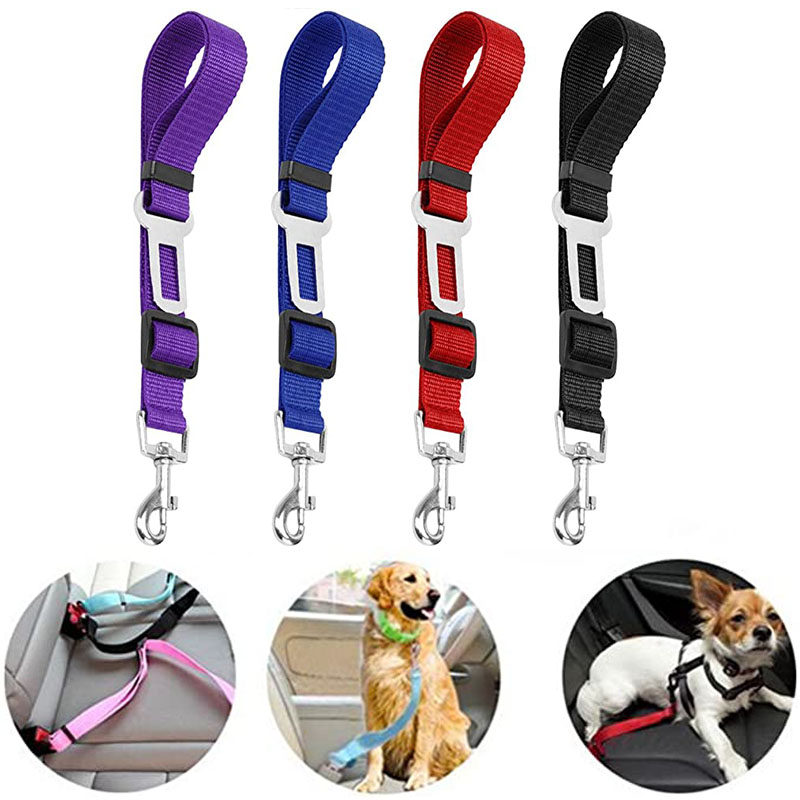 极速Strong Leash Pet Dogs Car Seat Belts NyNlon Cat Harness