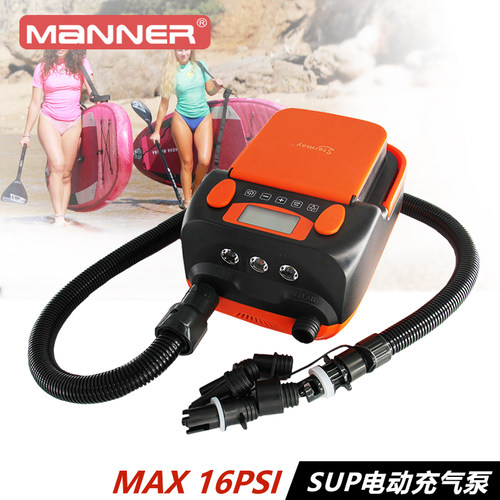 新品帐篷打气机 冲m浪浆板车载12V高压电动泵橡皮艇橡皮艇皮划艇