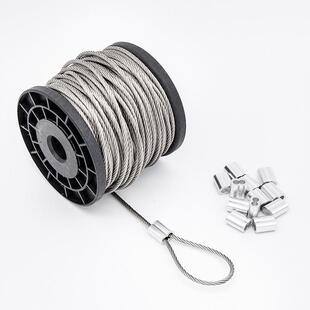 极速304不锈钢丝绳细软多股悬吊式天花板线P钢绞线拉葡萄架网晾衣