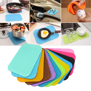 极速New Kitchen Silicone Heat-Resistant Table MatT Non-Slip