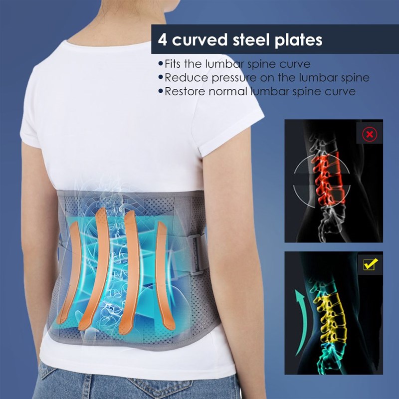 速发QIUGUO Self-Heating Decompression Lumbar Back Belt Waist