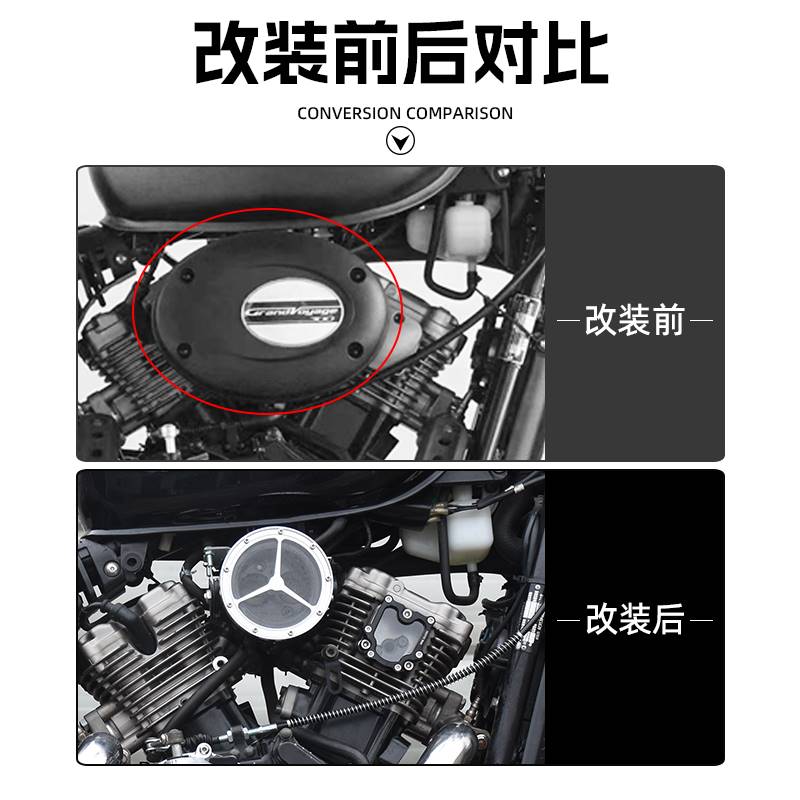 极速大韩轻骑晓星GV3p00S/125改装透明空气滤芯机车空气滤芯滤清