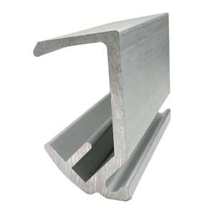 极速冷藏库平移门重m型上导轨拉门上侧轨道滑轮槽铝挤型材料滑轨