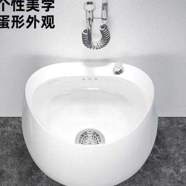 极速新品创意蛋型拖布池s阳台卫生w间洗拖把陶瓷池家用阳台落地式,洗护清洁剂/卫生巾/纸/香薰,厨房除臭/祛味剂,淘宝优惠券,粉丝福利购,淘宝优惠卷