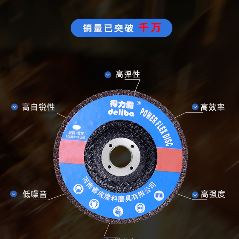 极速百叶片抛光片金属o不锈钢打磨片100角磨机百叶轮4寸加厚千叶