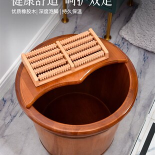 极速木头老年人泡脚桶家用小孩z木盆洗脚盆大木桶双人沐足简易保