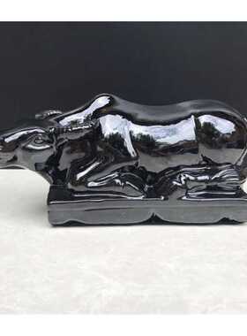 新品陶瓷卧牛水牛黄牛耕牛家居用品瓷黄牛摆件Q厨房化妆室牛工艺