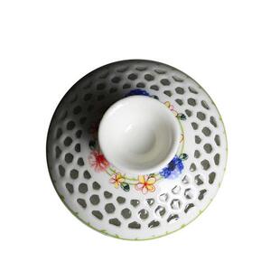 极速景德镇镂空玲珑冰裂盖碗盖子白瓷陶瓷P青花水晶镂空盖子。