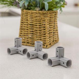 极速儿童游戏围栏配件钢管三y通接口游戏围栏配件三通管件替换