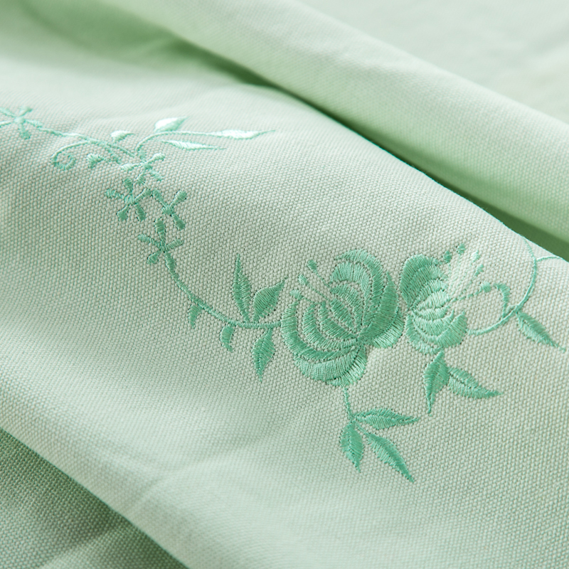 极速加厚款~双人帆布.软凉席三件套1米5老粗布床单枕垫夏凉感刺绣