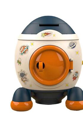 新品太空火箭存钱罐儿童男孩2023年新款L网红存钱筒卡通款存钱筒