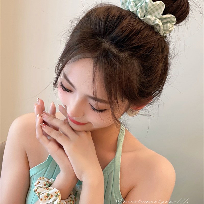速发3/5/Pcs Silk Scrunchies Print Leopard Scrunchie Set Elas