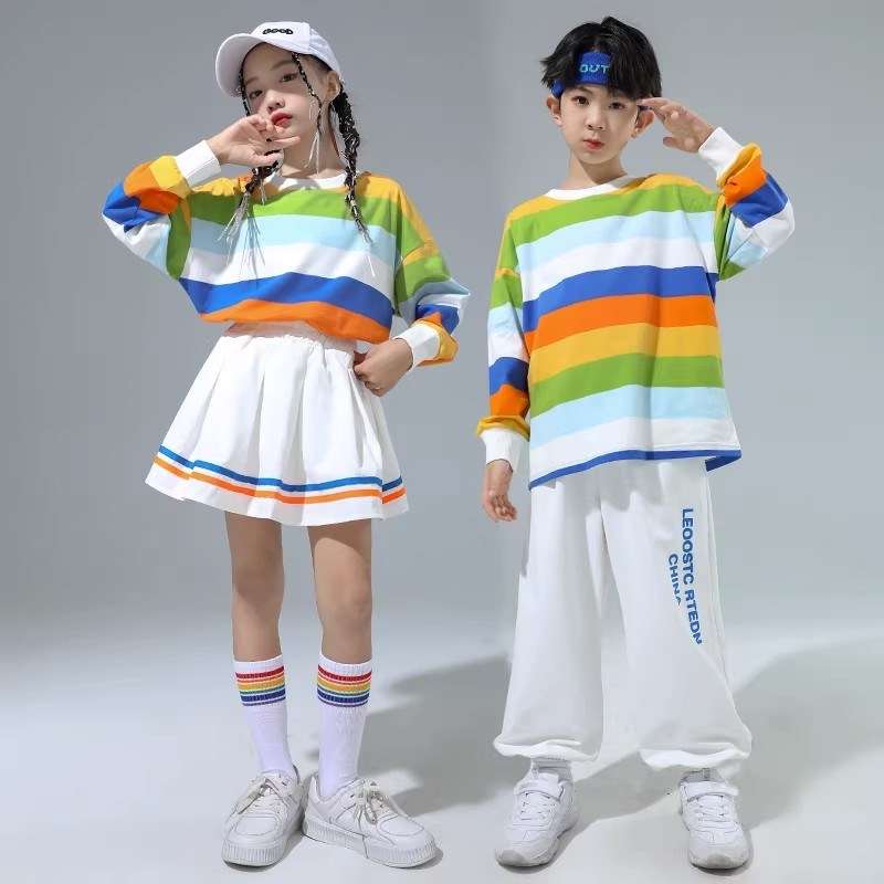 极速小学生运动会服装秋款长w袖班服啦啦队演出服少儿啦啦操幼儿