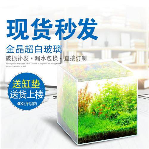 极速金晶超白玻璃鱼缸定制家用客厅E水族箱乌龟缸生态水草缸原生